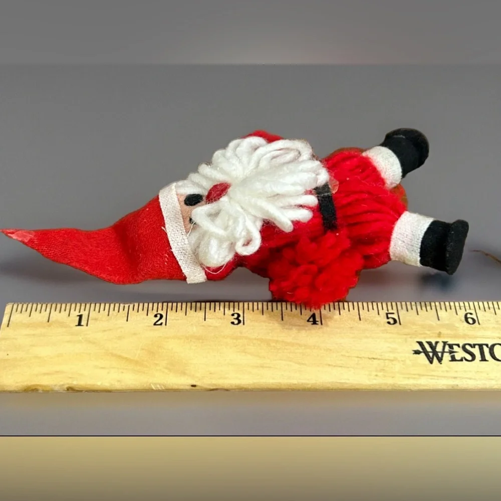 Tree Trimmer Ornament Yarn Santa Claus 6